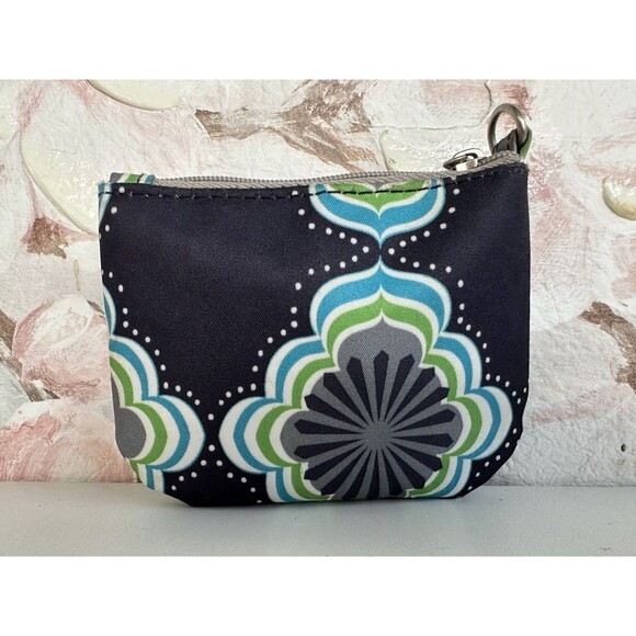 Ju Ju Be  navy blue, gray green  geometric pattern  Coin Purse - Picture 2 of 9